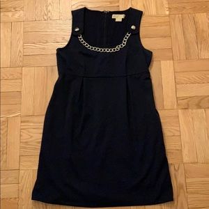Navy Michael Kors Dress with Silver Chain